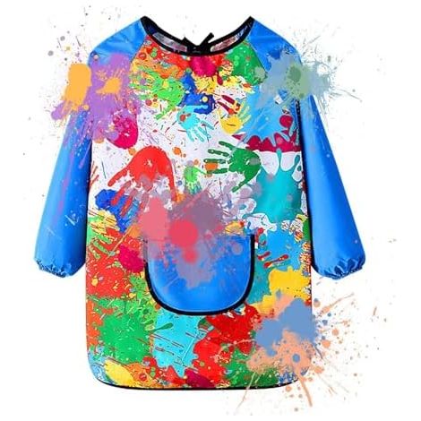 Tabliers de peinture génériques pour enfants, tabliers d'art pour enfants - Tablier de peinture artistique  Tablier-blouse pour écrire, jouer avec l'eau, cuisiner et dessiner (1/5)