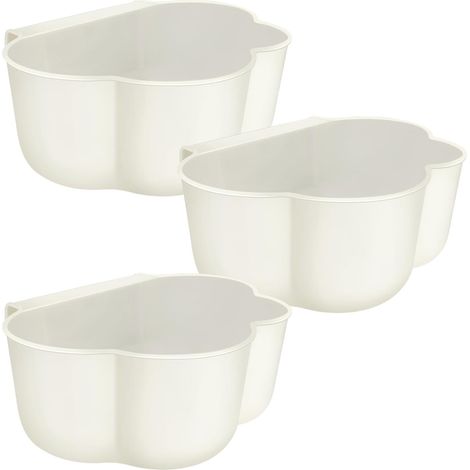 Hängende Mülleimer (Weiß), 3er-Pack (1/5)