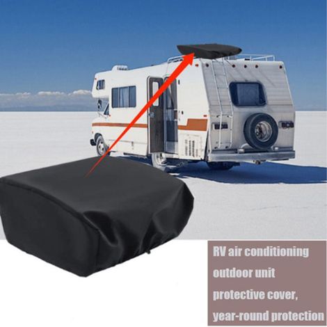Housse de Climatiseur pour Camping-car, Tissu Oxford Imperméable pour Remorque de Voyage avec Cordon élastique (1/4)