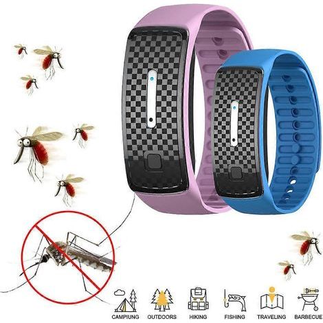 Bracelet-montre ultrasonique anti-moustiques et insectes (1/3)