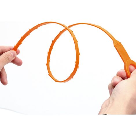 Outil De Désengorgement De Canalisation - 52 Cm - En Polycarbonate - Pour Évier Douche Baignoire - Lot De 6 (1/5)