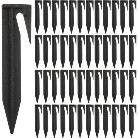 Piquets de fixation pour câbles périphériques Tondeuse robot, set de 200 sardines de fixation, Accessoires Pour Tondeuses à Gazon (1/4)