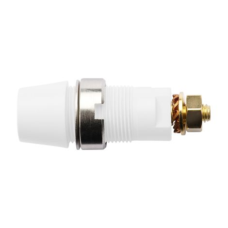 Enchufe de seguridad Schutzinger blanco superficie con tornillos 1 ud