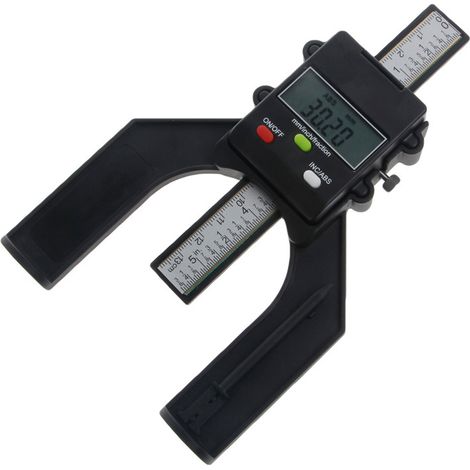 Profiltiefenmesser 0 - 80 mm, digitaler Tiefenmesser für die Holzbearbeitung und den Maschinenbau