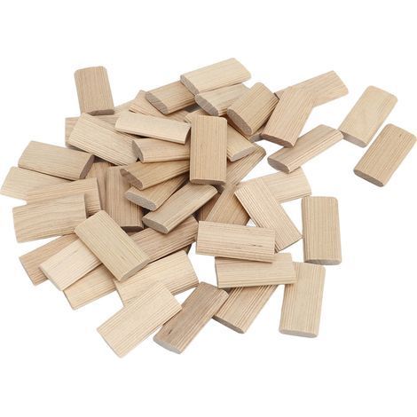 50 pièces de dominos en bois de hêtre avec tenon pour la fabrication artisanale de meubles en bois, connecteurs d'assemblage (1/5)