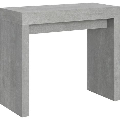 Consolle Allungabile 90-196x42x77 cm in Nobilitato Grigio (1/4)