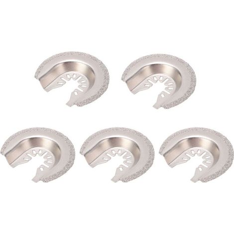 5-teiliges Universal-Set mit oszillierenden Diamant-Hartmetallsägeblättern zum Entfernen von Fugenmörtel aus Fliesen, Beton und Mauerwerk (1/4)