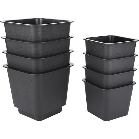 8 pattes de canapé noires mat antidérapantes haute qualité en PP plastique accessoires meubles armoire (1/5)