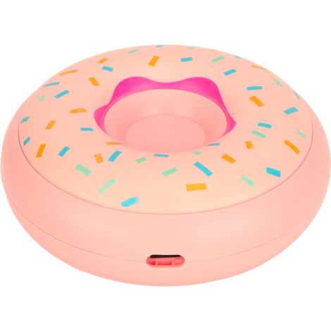 Chauffe-mains électrique rechargeable USB, 3 vitesses, forme donut, chauffe-poche portable pour voyage, maison, bureau, rose (1/5)