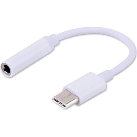 SAVIO Adaptateur audio USB Type 3.1 C (M) – Jack 3,5 mm (F) Blanc AK-35 (1/2)