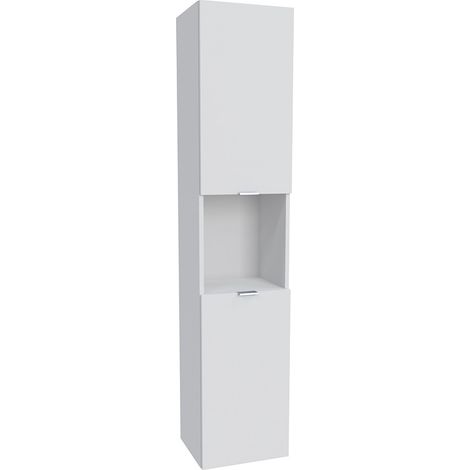 Säule 2 Türen + 1 Nische / Weiß/ 35x30x165