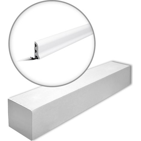 NMC FL3-box WALLSTYL Noel Marquet 1 Box 40 pieces Skirting timeless classic design white  80 m