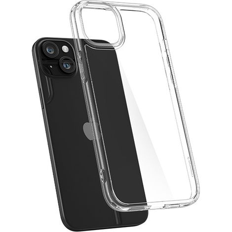 Funda Spigen Ultra Hybrid para iPhone 15 - Cubierta trasera transparente (1/5)