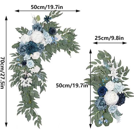 Kit d'arche florale de mariage, guirlande de fleurs artificielles, accessoires de décoration intérieure et extérieure, décoration de mariage (1/5)