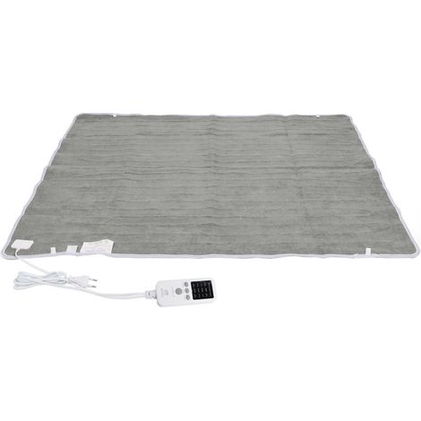 1 couverture chauffante, 140 W, 9 niveaux de chauffage, polaire d'un côté, 180 x 150 cm, pour lit, dortoir ou déshumidification (1/5)
