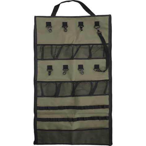 Organizzatore da Campeggio Sospeso – 8 Ganci e Tasche in Rete, Tessuto Oxford 600D Impermeabile – Design Robusto – Ideale per Tenda, Picnic e Casa (1/5)
