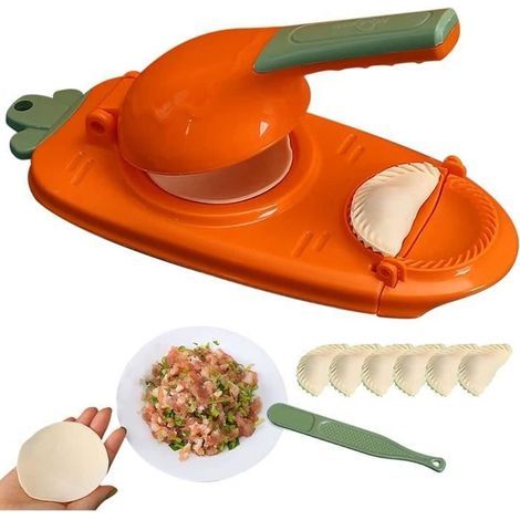 2-in-1 Teigtaschenformpresse, Teigtaschenwerkzeug, manuelles Gebäckwerkzeug zum Pressen von Orangenschalen (1/4)
