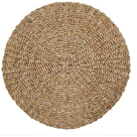 Rundes Platzset mit 40 cm Durchmesser, Platzset aus Rattan, eleganter Tischschutz. (1/4)