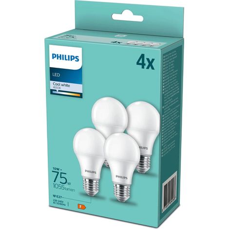 Ampoule Philips a60 LED 10W 4000K pack 4 (1/5)