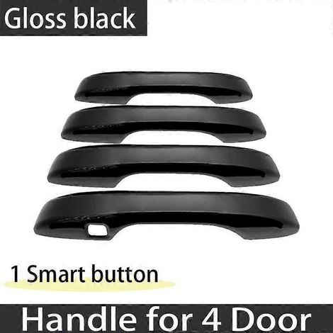 Lot de 4 poignées de porte extérieures noires de luxe pour Honda ZR-V ZRV ZR V RZ 2022-2023 : protection anti-rayures et autocollants pour 4 portes et 1 serrure. (1/5)