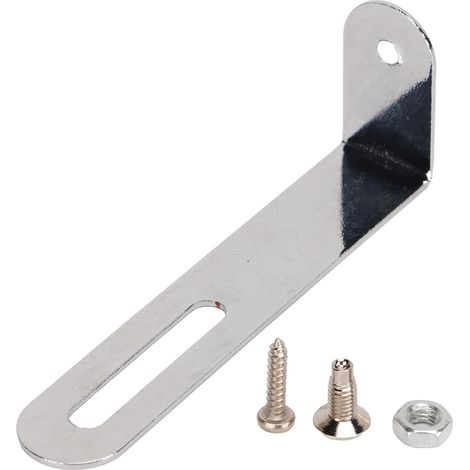 Stabile Montagehalterung für das Schlagbrett einer E-Gitarre, silberfarbenes Metall, praktische Schlagbretthalterung, sicherer Halt (1/5)