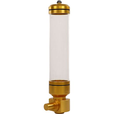 Kaffeebohnen-Präsentationsglas, Wandmontierter Acryl-Bohnenaufbewahrungsspender, Runder, Versiegelter Kaffeebohnenbehälter für den gewerblichen Gebrauch, Gold (1/5)