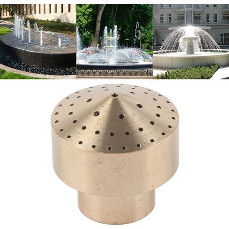 1/2" Säulen-Gartenwasserstrahl – Spritzkopf mit kupferfarbenem Feuerwerkseffekt für Teich, Pool und Park (1/5)