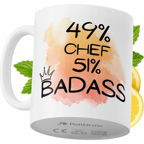 Lustige Tasse für Köche – Kaffee- oder Teetasse mit witzigem Textdesign – ideal für Geburtstage, Namenstage, Feiertage und besondere Anlässe. Hochwertige Tasse für Zuhause, Büro und Arbeit. Farbe: Wei