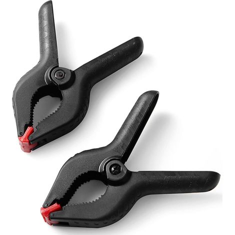 Dekton Spring Quick-Grip Wood Work Carpentry Plastic Clamp 6" 80mm Jaw 2pc (1/2)