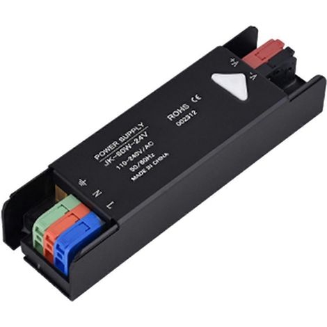 Netzteil 110 V/220 V Wechselstrom auf 12 V/24 V Gleichstrom, 60 W, ultraflach, für Beleuchtung, mit intelligentem Treiber (1/5)