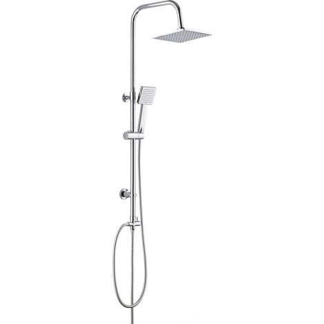 Colonne de douche complète en acier chromé - Meiks