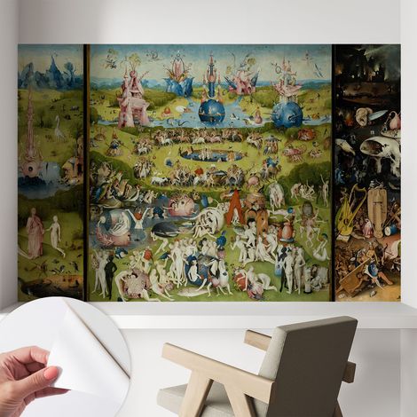 Papier peint adhésif décoratif avec colle pour salon chambre et bureau Installation rapide Jardin mystérieux 104x70 cm (1/5)