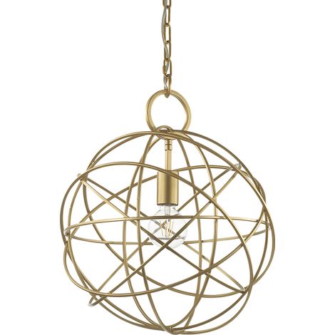Sospensione Contemporanea Konse Metallo Oro 1 Luce E27 (1/2)