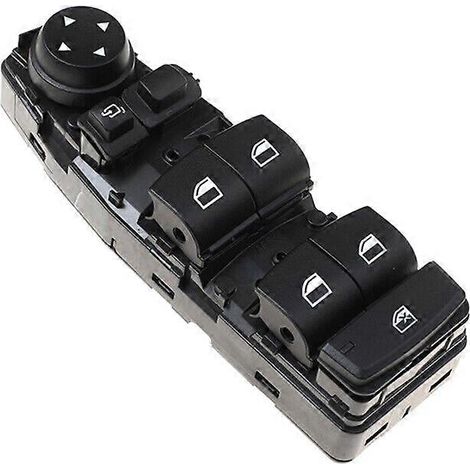 Interrupteur de lève-vitre électrique côté conducteur compatible BMW Série 1, 3, 5 et Série 2 (modèles 2004-2013) - Commande de vitre avant gauche, pièce de rechange OEM, qualité premium. (1/5)