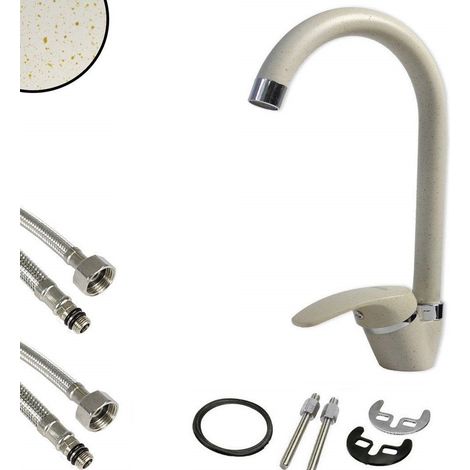TRADE SHOP - Miscelatore Canna Alta Avena 52943 Doppio Foro Monocomando Rubinetteria -