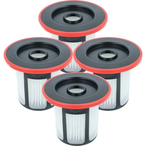 vhbw 4x Staubsaugerfilter Ersatz für Bosch 12033216 für Staubsauger - HEPA-Filter Rot Schwarz Weiß