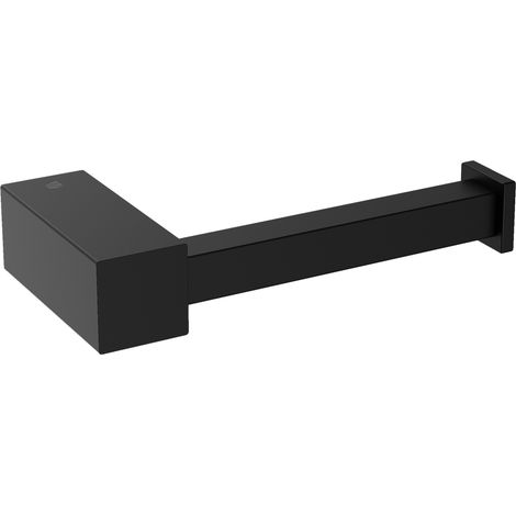 Papierrollenhalter Bernstein OLA Farbe: Schwarz matt eckiges Design (1/4)