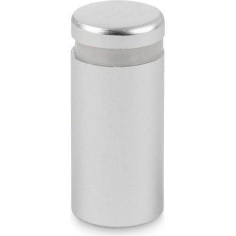 Support de montage en aluminium (entretoise) - 15 x 25 mm, argent mat (1/3)