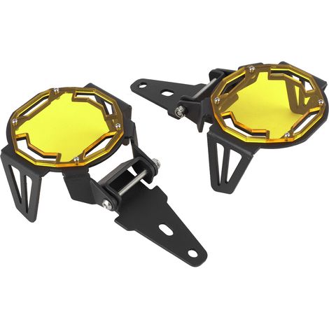 Couvercle de protection pour phare antibrouillard de moto, protecteur de lampe LED adapté pour R1200GS/R1250GS Adventure LCYellow (1/5)