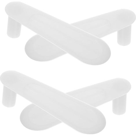 Lot de 4 accessoires support pour rideaux lit : pieds-de-biche (1/5)