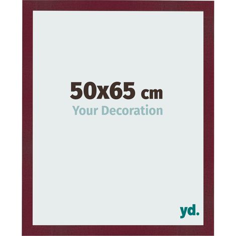 yd. - Cadre photo 50x65 - Vin Rouge Patine - MDF - Bologna