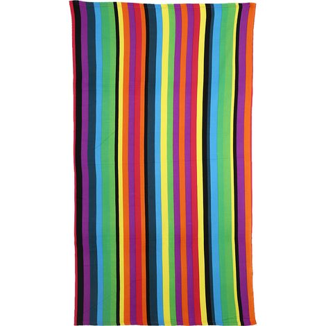 Serviette de plage grande taille 100x180 cm microfibre légère, absorbe l'eau rapidement, séchage rapide, colorée et réutilisable. (1/5)