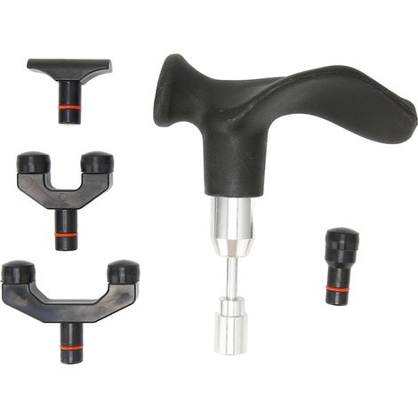 Kit de Massage T-Shape en Alliage pour Thérapie des Tissus Profonds, Outil d'Acupression et de Physiothérapie, 2 Pièces, Usage Confortable (1/5)