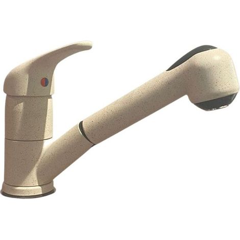 Mitigeur d'évier avec douchette extractible couleur avoine - Paini Mixo 45Q568TCZ