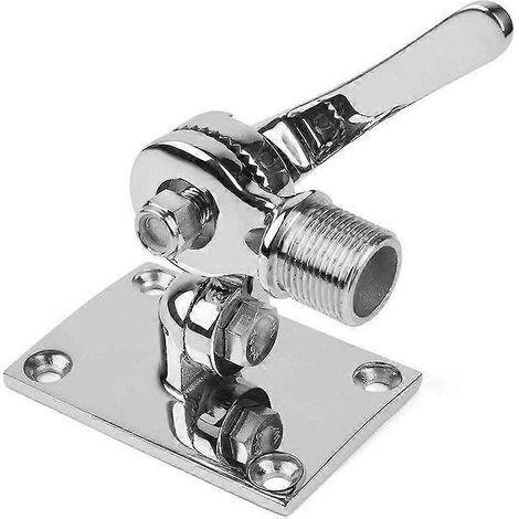 Antenne VHF marine avec support de base réglable en acier inoxydable 316 pour bateaux (1/4)