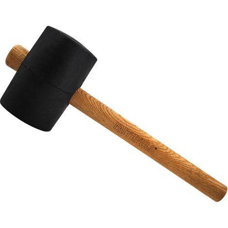 Faithfull FSC Black Rubber Mallet 40oz FAIRMB40FSC (1/2)