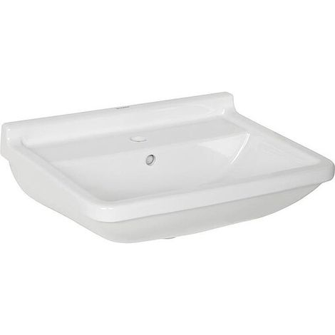 Waschtisch Duravit Starck 3 600 x 190 x 450 mm, Keramik, mit Überlauf 600 mm, weiß - 0300600000 (1/3)
