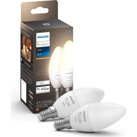 Philips Hue White LED-Birne E14 weiß 5,5 W (1/5)