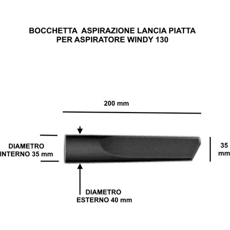 BOCCHETTA ASPIRAZIONE A LANCIA PIATTA D.35 mm COD. 00080-01912 PER LAVOR WINDY 130 PF/IF