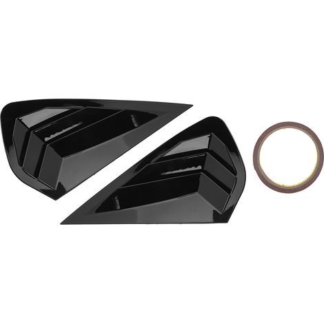 1 paire de couvercle de volet de fenêtre latérale arrière, garniture de ventilation noir brillant anti-rayures pour Forte K3 BD 2019 à 2022 (1/5)